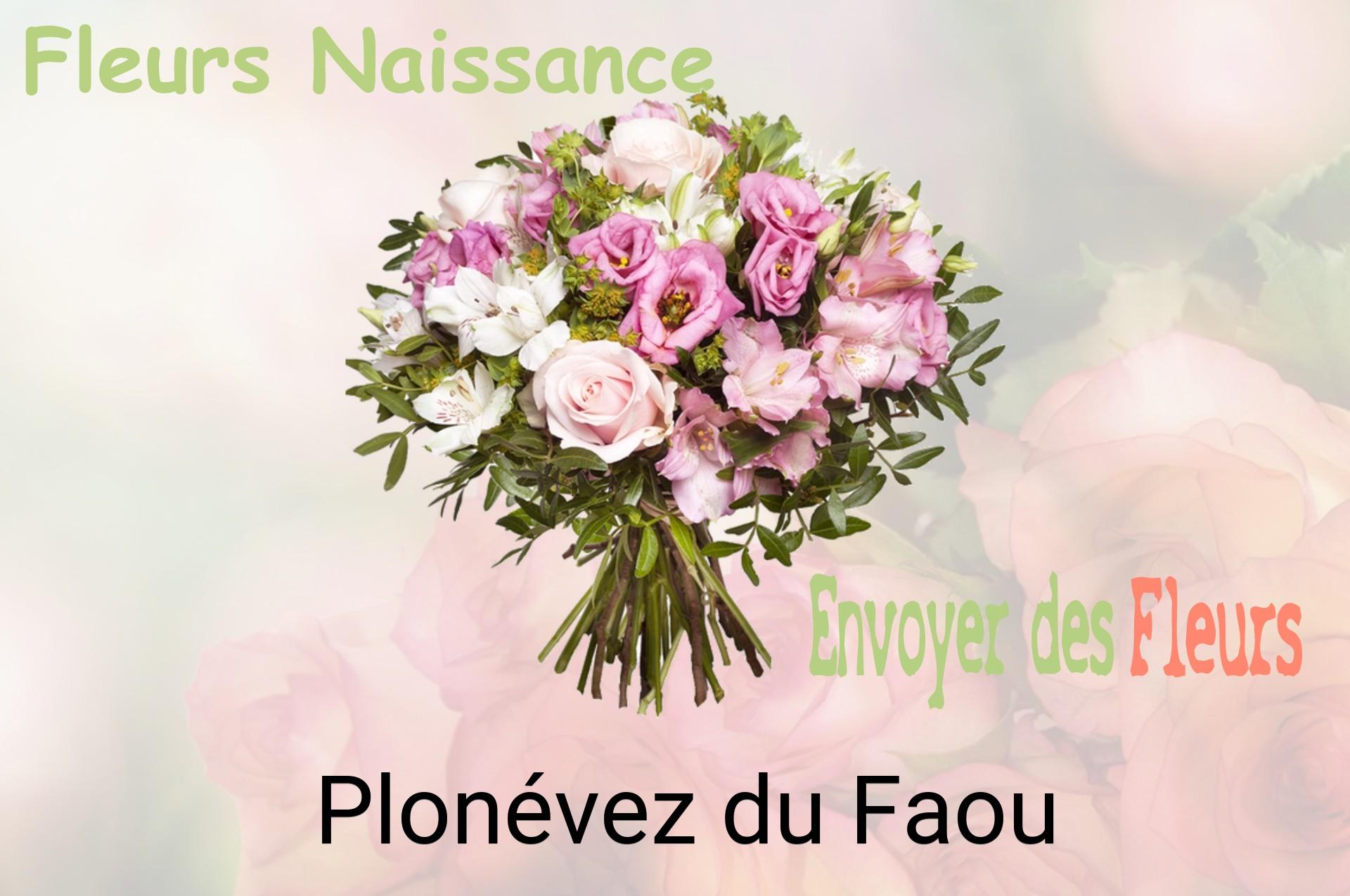 Bouquet de fleurs de naissance livré à Plonévez-du-Faou