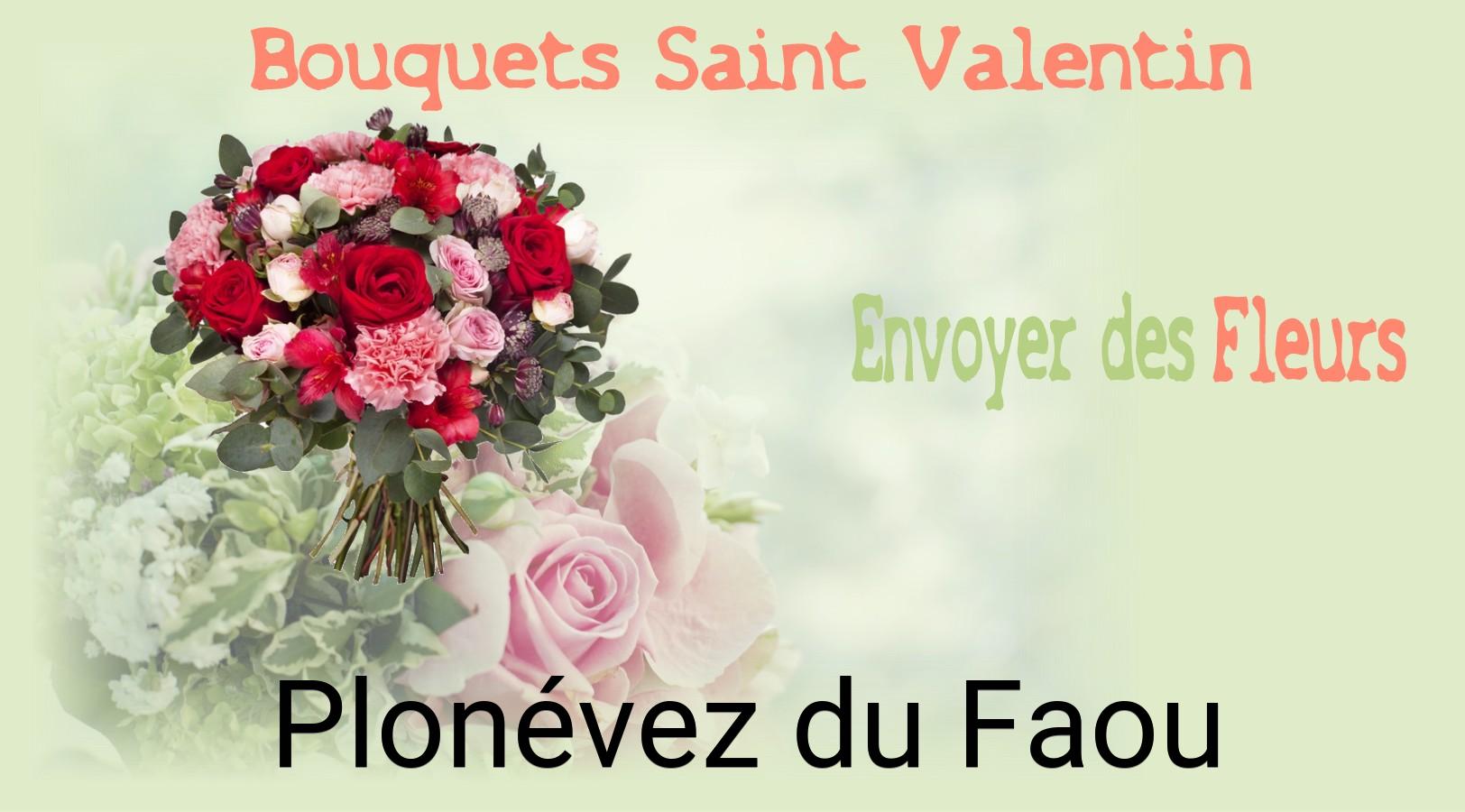 Roses de Saint-Valentin livrées à Plonévez-du-Faou
